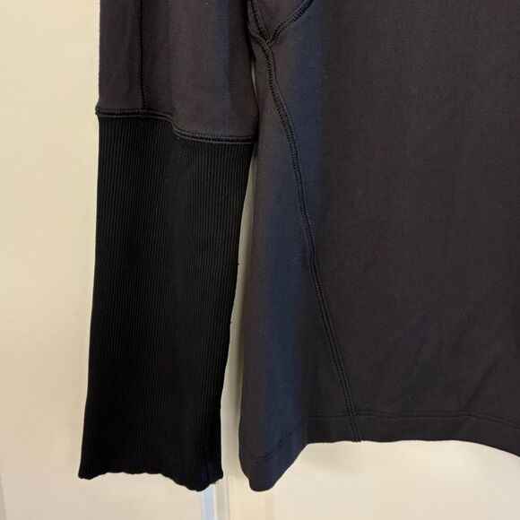 LULULEMON Brisk Running 1/2 Zip Black Women’s Size 10 - Picture 8 of 11